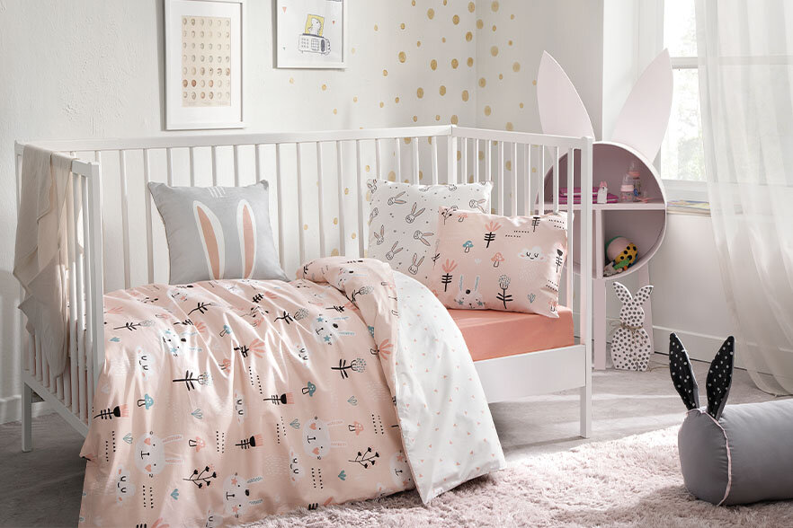 Bunny Bebek Ranforce Nevresim Takımı Yataş Bedding