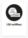 Uluslararası yüksek güvenlik ve ergonomi sertifikası LGA