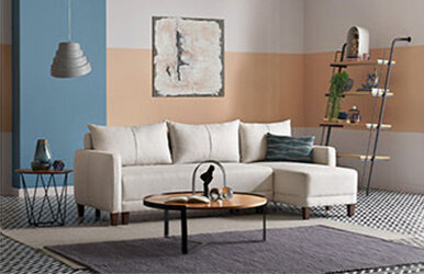 Enza Home Smart Large L Corner Sofa Açık Gri