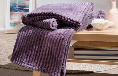 Holly - Ash Purple TV Blanket Kül Moru