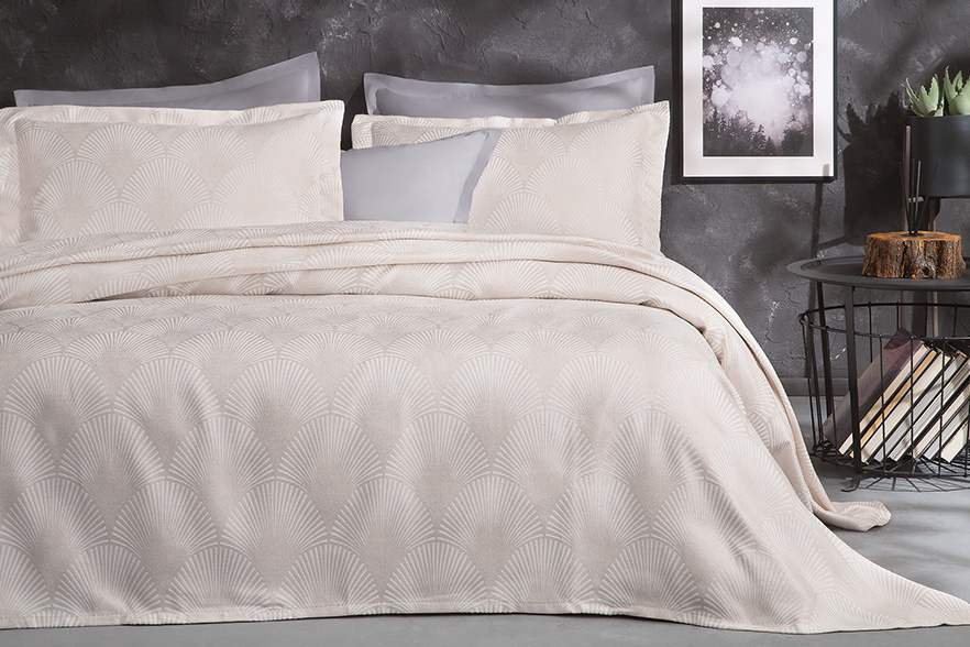 Gian - Beige Bedspread Set | Yataş Bedding